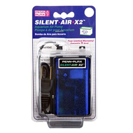 Penn-Plax Penn Plax SAX2 Silent-Air X2 - Up To 20 Gallons SAX2